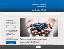 Tablet Screenshot of liedonapteekki.fi